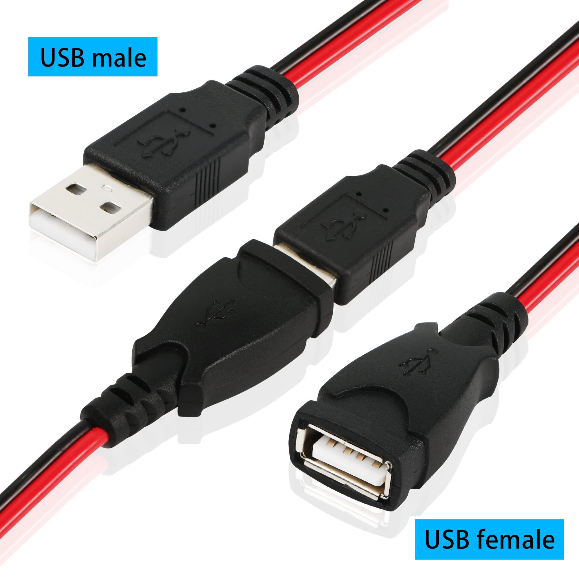 2Pcs 12V clip a coccodrillo DC maschio femmina connettore per cavo di prova 5.5x2.1mm spina di alimentazione cc Jack a 2 adattatore per cavo di prova con morsetto a coccodrillo