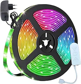 Kit Fita De Led Colorida Inteligente Wifi 5m Alexa Google