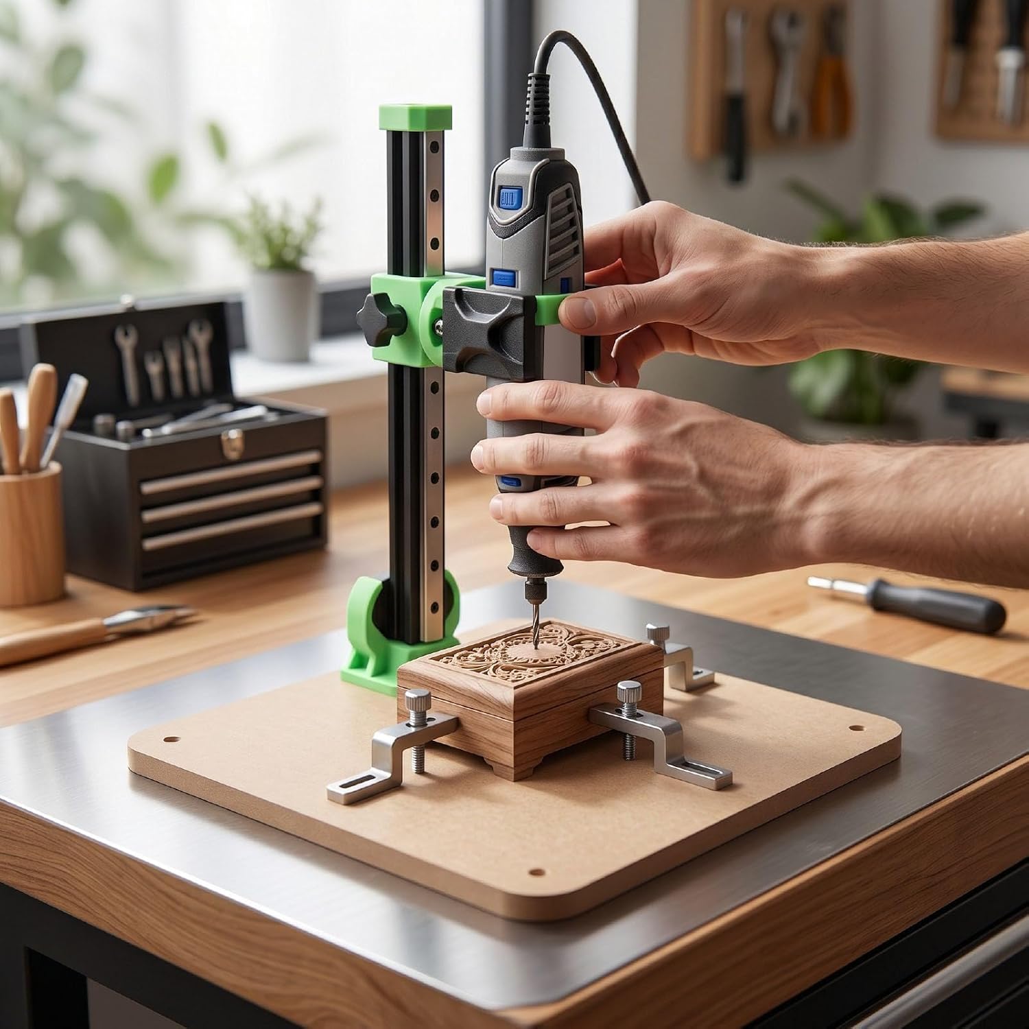 Garosa Heat Insert Press Machine,Aluminum Alloy and Acrylic Components