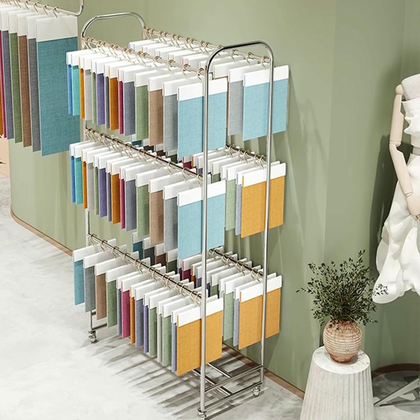 Présentoir de rangement pour tissu : finissez-en avec les rouleaux froissés