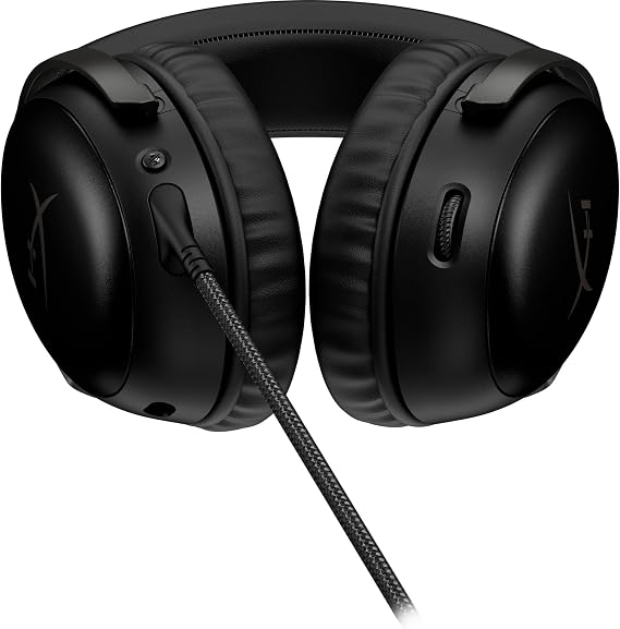 HyperX Cloud III Wired Gaming Headset,PC,PS5,Xbox Series X|S,Angled 53mm Drivers,DTS Spatial Audio,Memory Foam,Durable Frame,Ultra-Clear 10mm Mic,USB-C,USB-A,3.5mm Black,(Pack of 10)