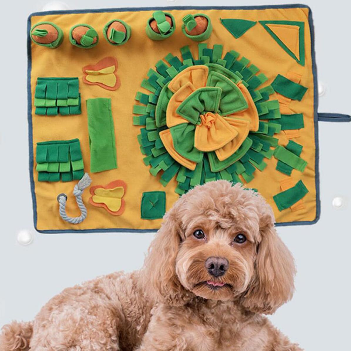 Tappetino Olfattivo Antiscivolo per Cani, Alimentazione Lenta e Gioco