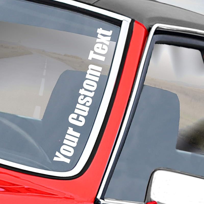 Custom text car decal Clearance