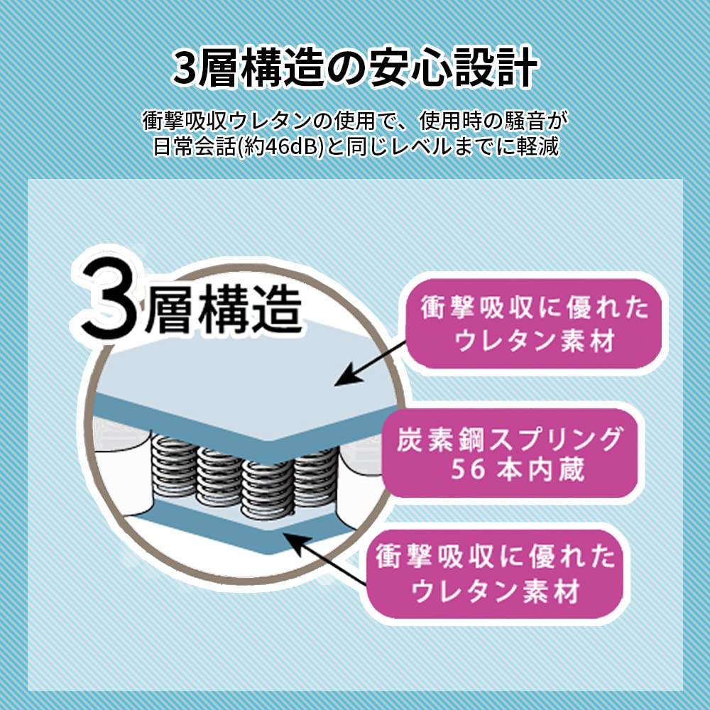 Amazon | [エムシーシー] トランポリン 室内用 耐荷重約100㎏ 持ち