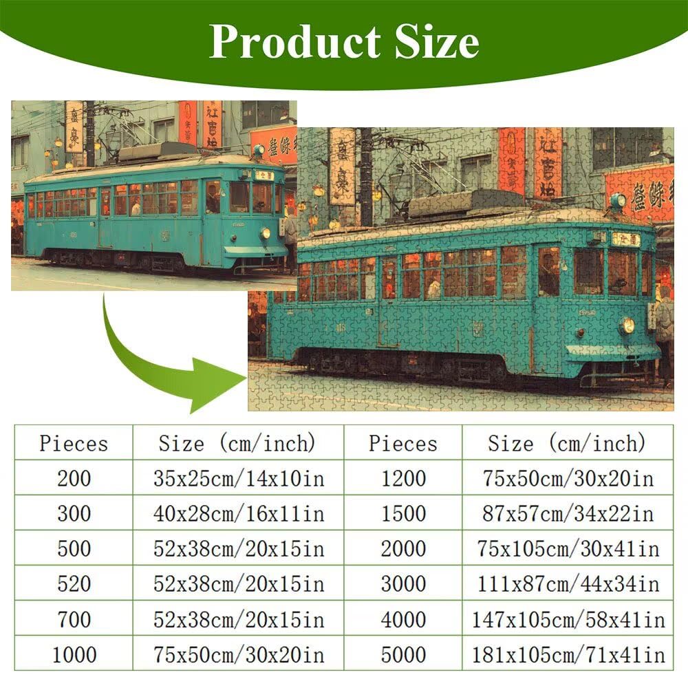 4000 Pezzi Puzzle Adulti - Città & Auto - Fabbricazione in Legno Robusto (Forma Classica) - Decorazione Murale con Poster - Prodotto Riservato ad Adulti e 14 Anni in Su (147x105cm) P3#474