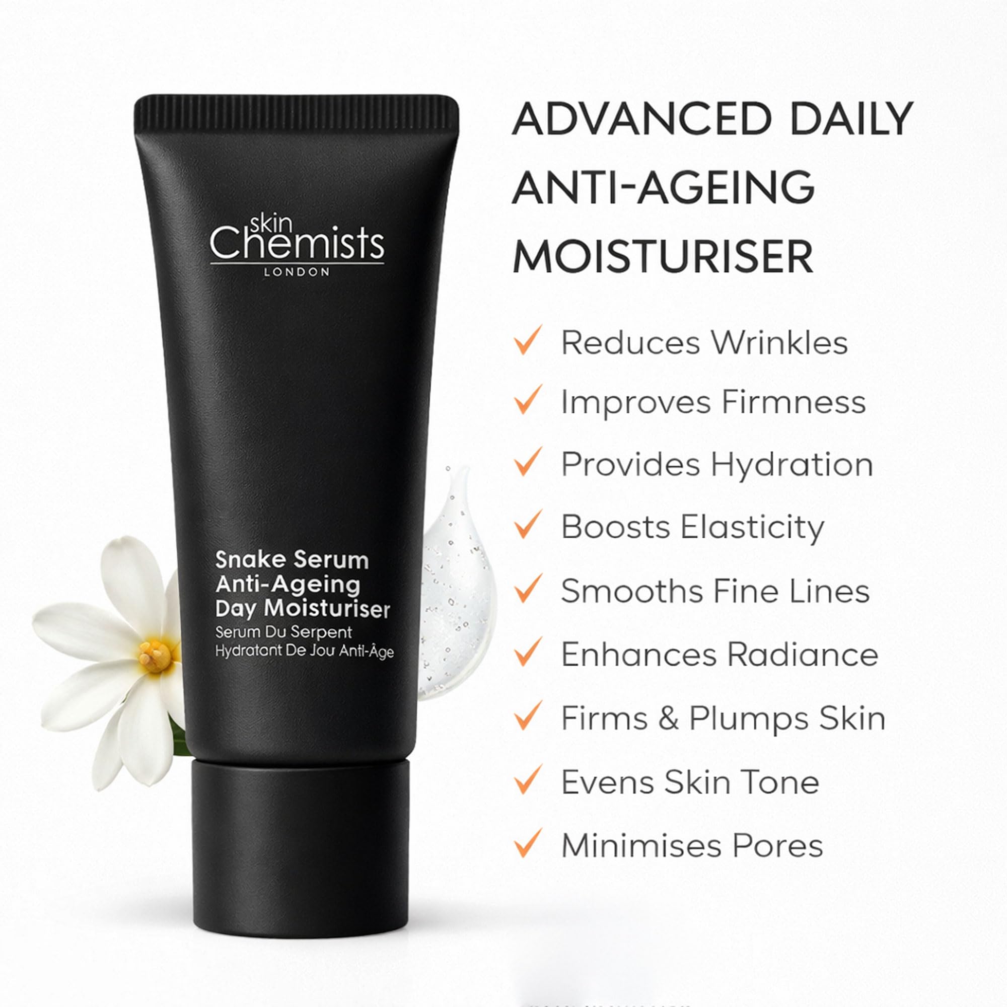 skinChemists Snake Serum Anti-Ageing Day Moisturiser 50ml