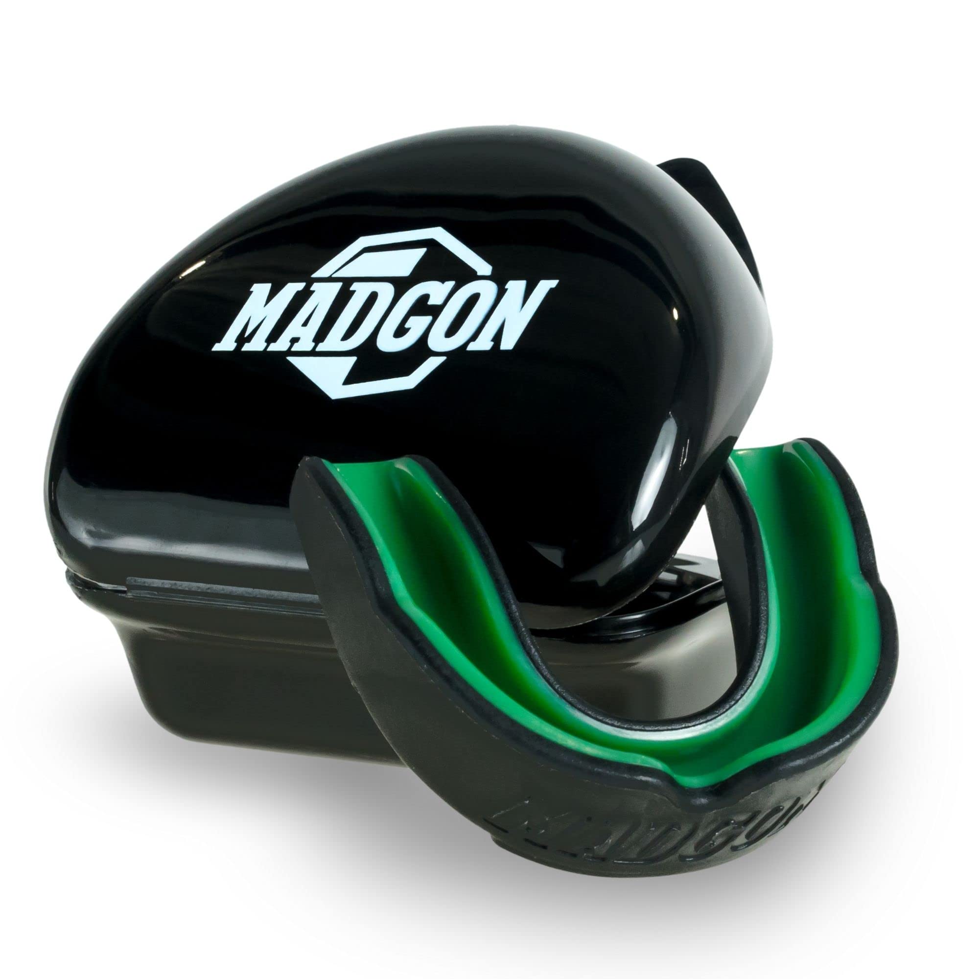 MADGON Protector bucal para una respiración ideal y fácil de ajustar. Protector bucal de diferentes formas. Para artes marciales, MMA, boxeo, kickboxing, hockey, fútbol - adultos - 3