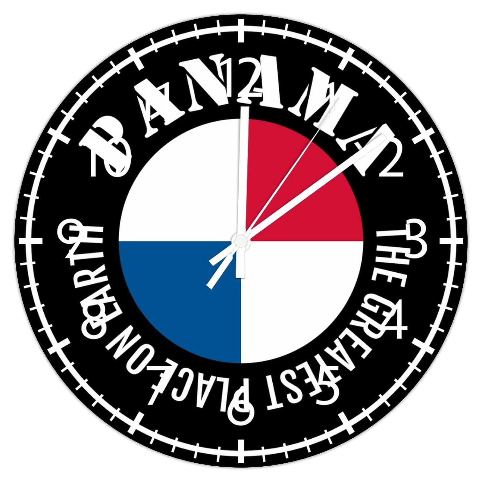 Horloge murale Panama sans tic-tac pour travailler au calme