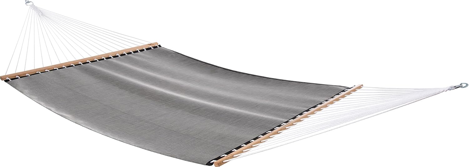 Vivere Quick-Drying Phifertex Fade Resistant Double Poolside Hammock with Spreader Bars (Cape Cod)