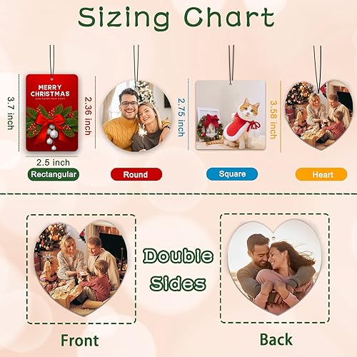 Miniatura 2 de Ambientador personalizado para automóvil  Ambientador personalizado con foto de doble cara, ambientadores con olor con imagen para armario, baño,