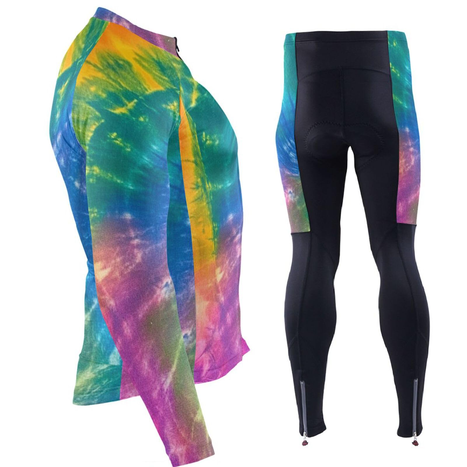 Kaltes Wetter Radtrikot mit Taschen Windbreaker Radshirts für Herren 3D gepolstert