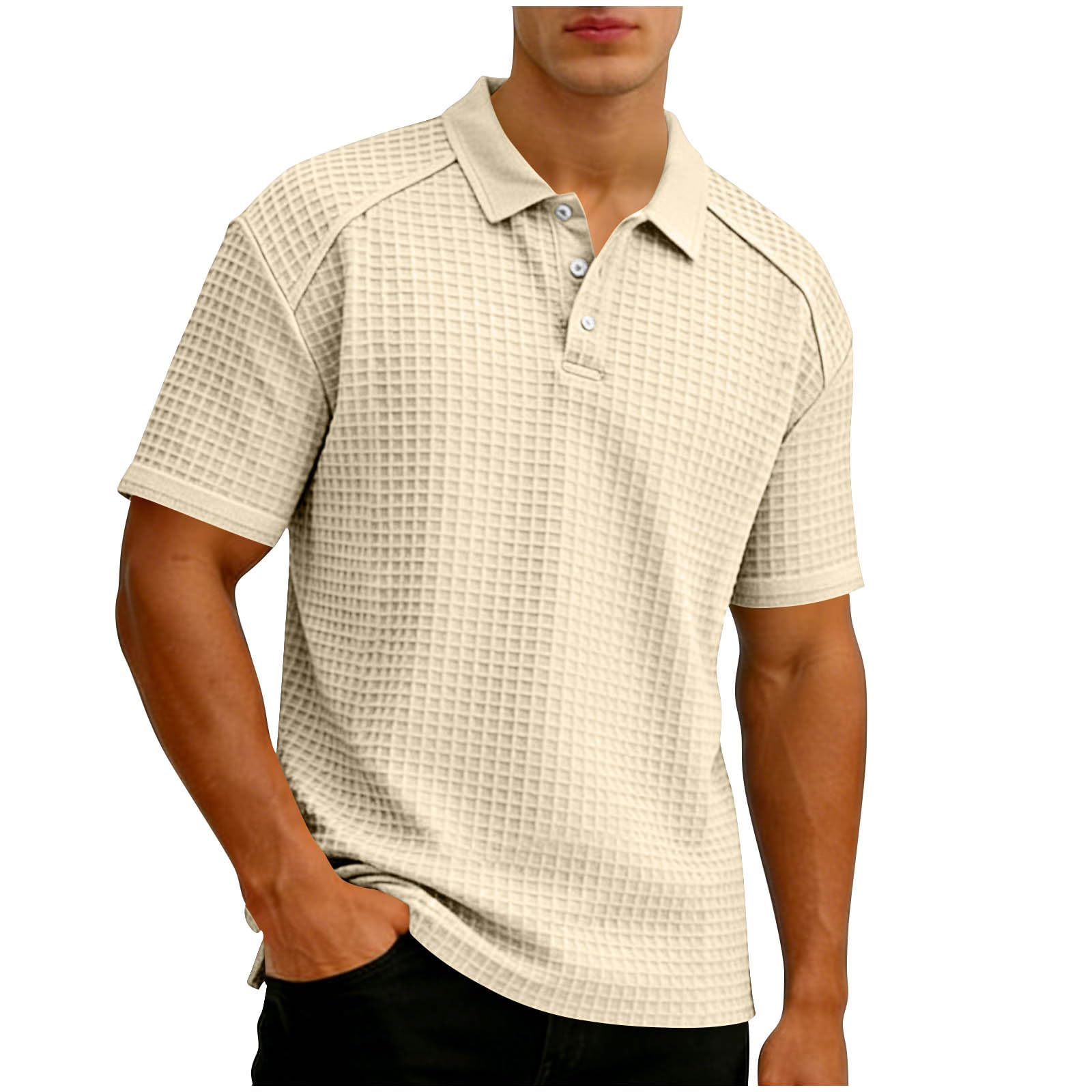 50% Off Capri Men's Stretchy Polo Shirt - Use Code WZEAJZRP
