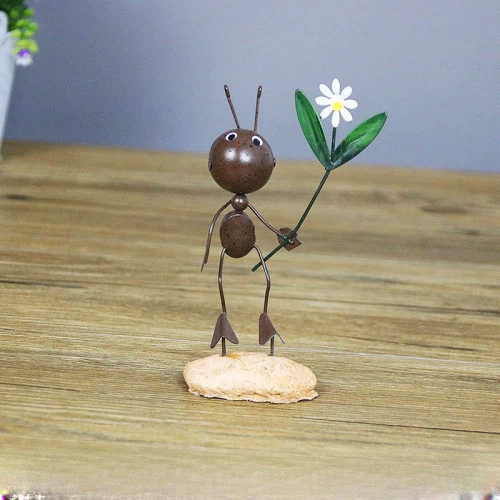 Statue fleur de fer fourmi creative pour decoration interieure de voiture