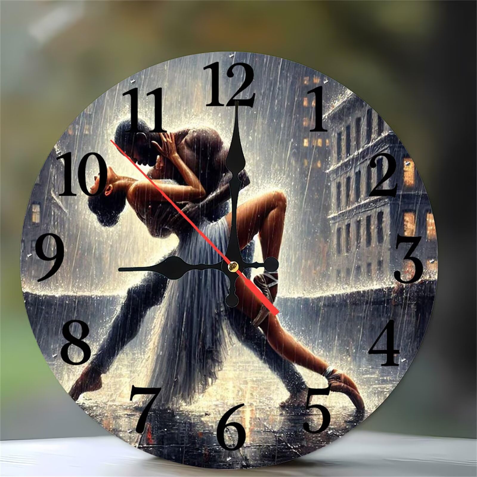 Horloge murale de cuisine ronde et silencieuse de 30cm