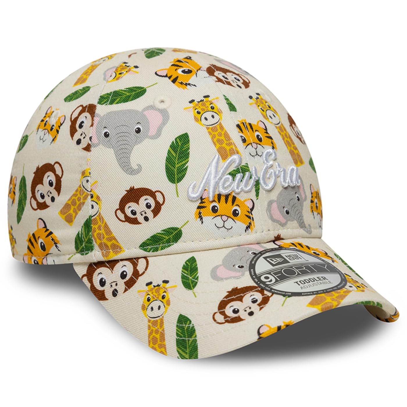 New Era Czapka dziecięca 9FORTY Animal Safari, beżowa, jeden rozmiar