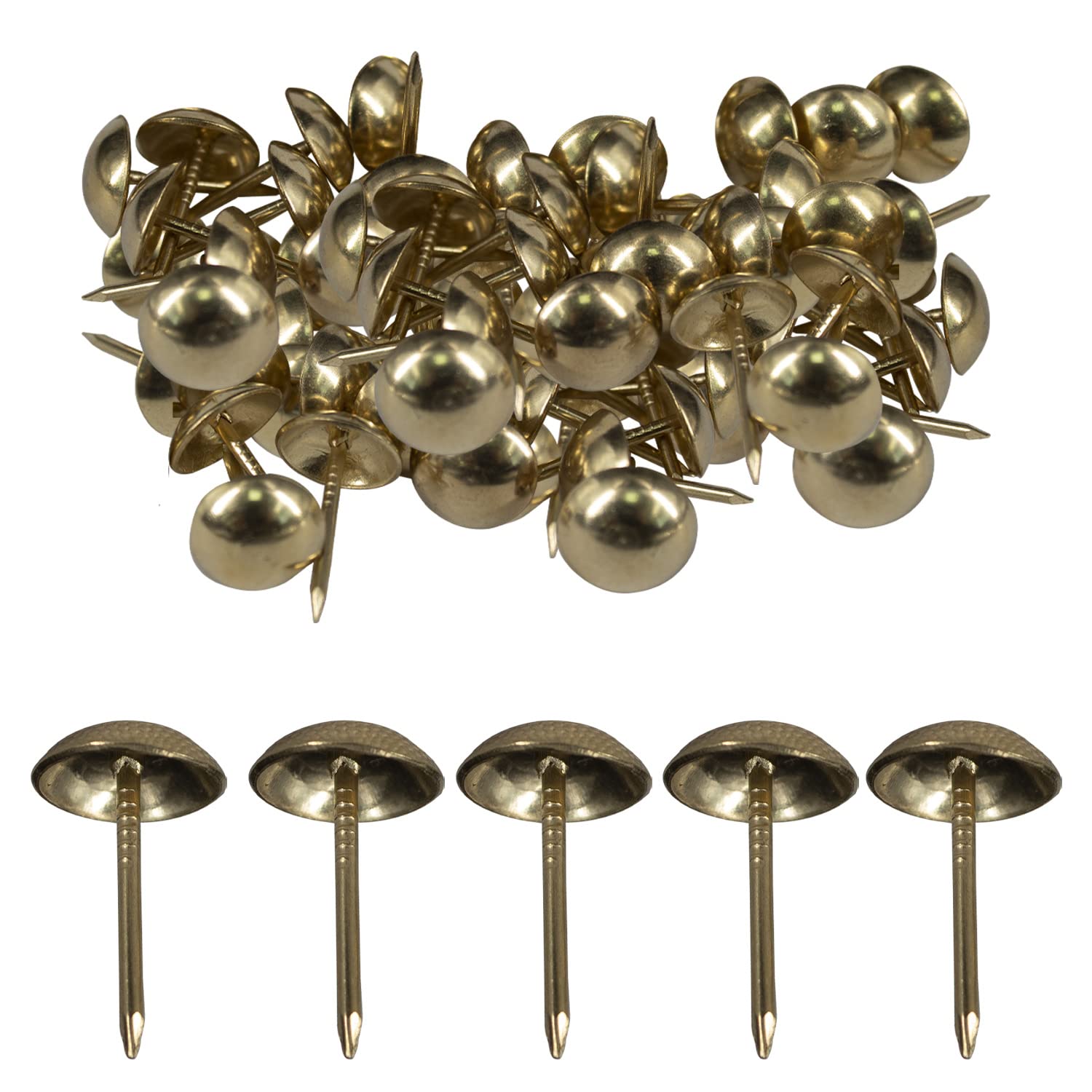 Clous décoratifs WedDecor 15x9mm en laiton pour canapés et meubles en bois
