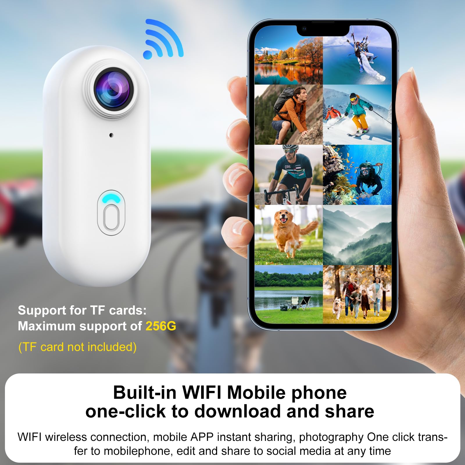 Mini Caméra D'action Portable HD 1080p - Mini Caméra De Corps Portable