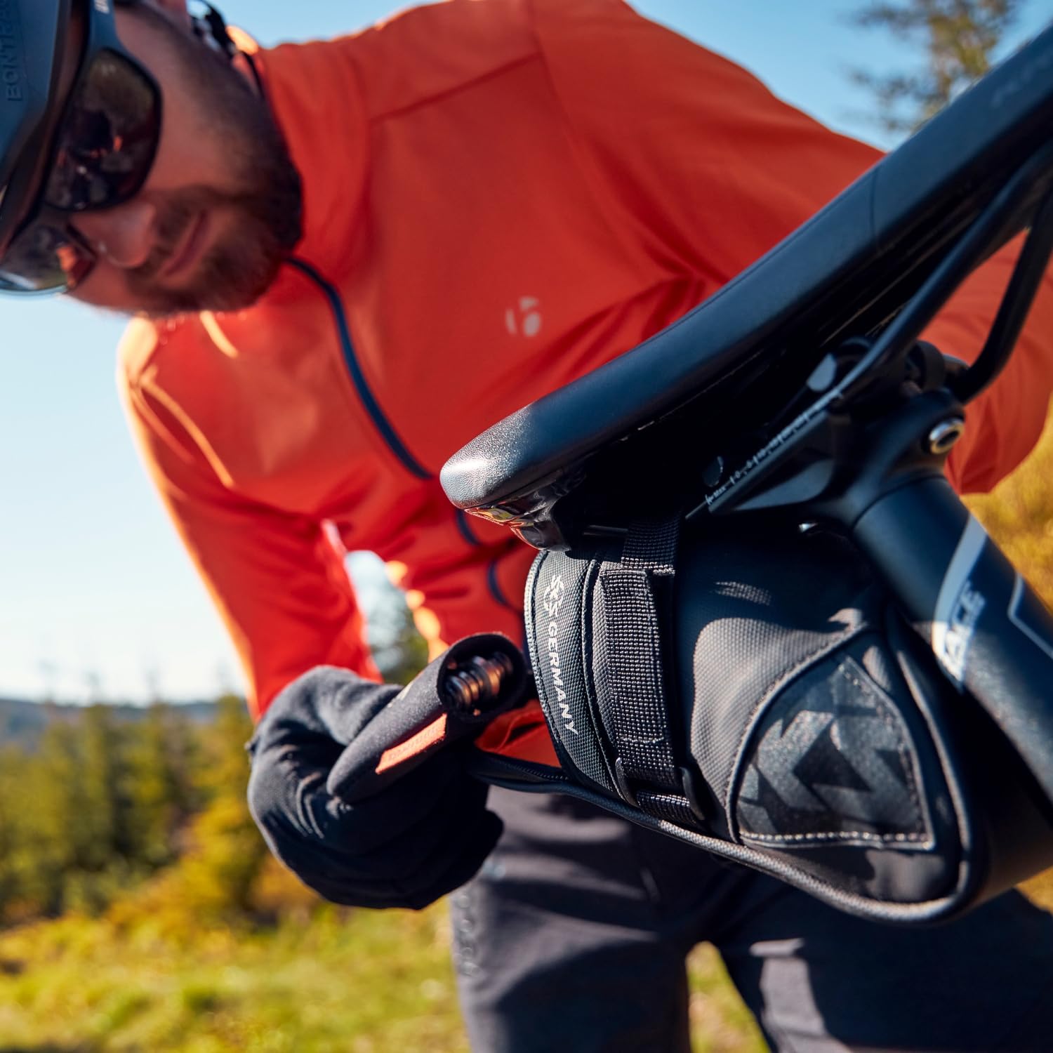 SKS GERMANY EXPLORER torba rowerowa, akcesoria rowerowe (torba podsiodłowa z gumowanej, wodoodpornej tkaniny, laminowane zamki błyskawiczne z ergonomicznym zamkiem błyskawicznym, pojemność)
