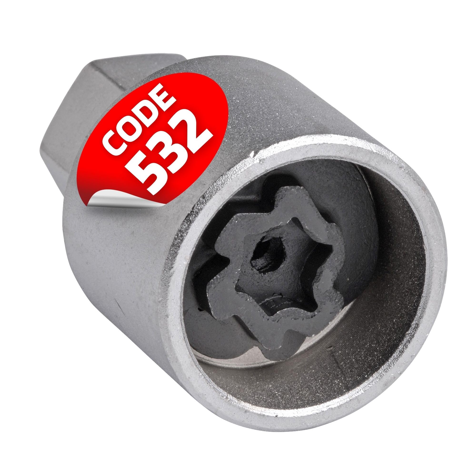 SW-Stahl 02383L-12 adapter do zamka felg, 532, nadaje się do VW I odkręcanie zamków felg I zabezpieczenie kół, narzędzie do demontażu, zapięcie do felg, wykrętak i zabezpieczenie felg