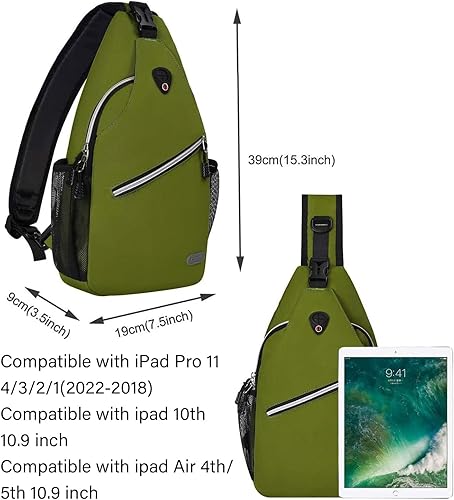 Vista 151 de Mosiso - Mochila bandolera multiusos, para viajes, senderismo, etc.