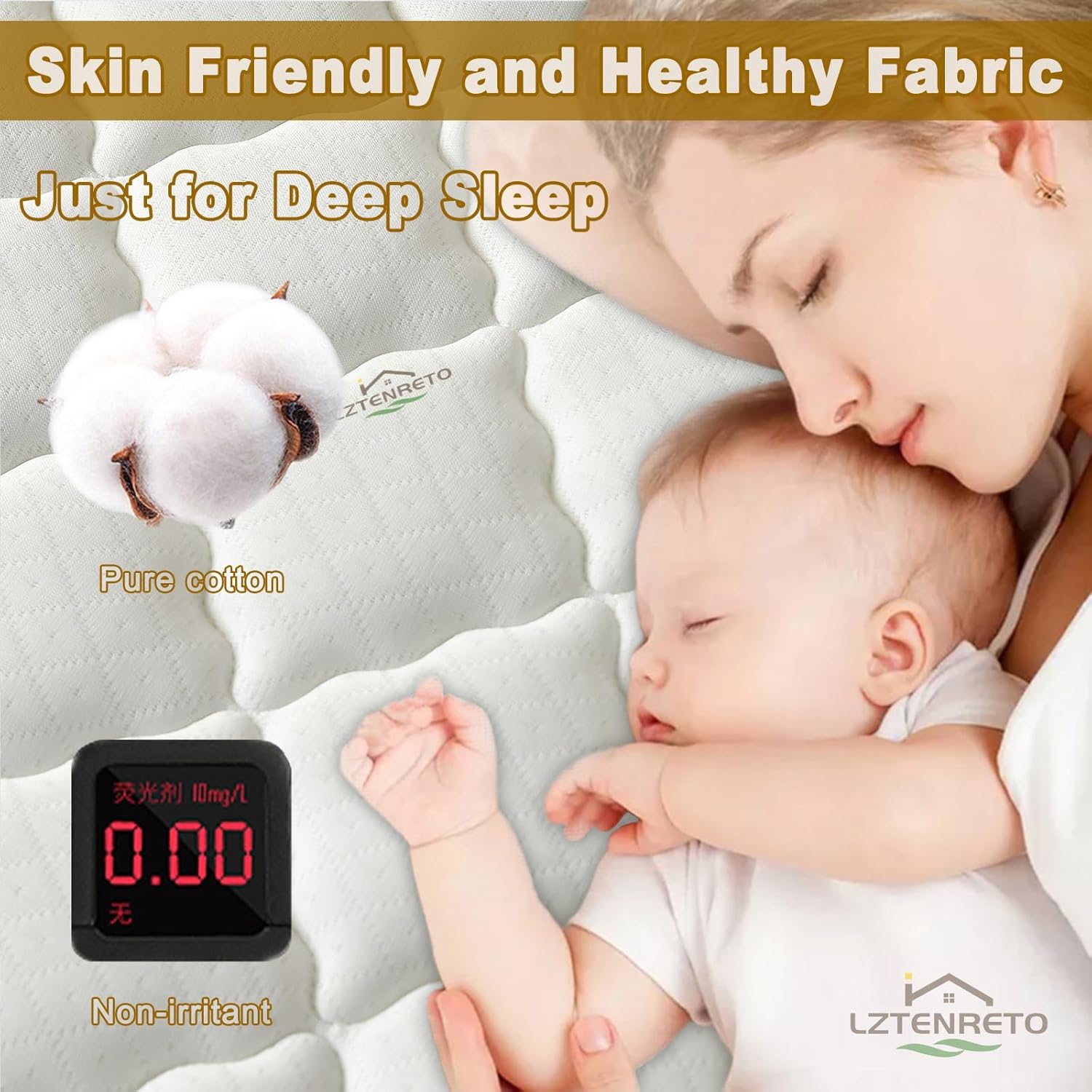 Firm Coconut Palm Mattress Organic Coconut Coir Mattress Firm Mattress Topper Firm Mattress for Back Pain Floor Mattress Pad (White2-T,Full 6cm)