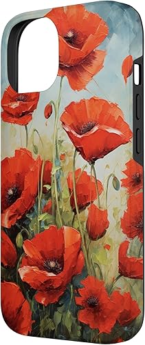Miniatura 5 de Funda para iPhone 15 Pro Max Red Poppies Flowers In A Field