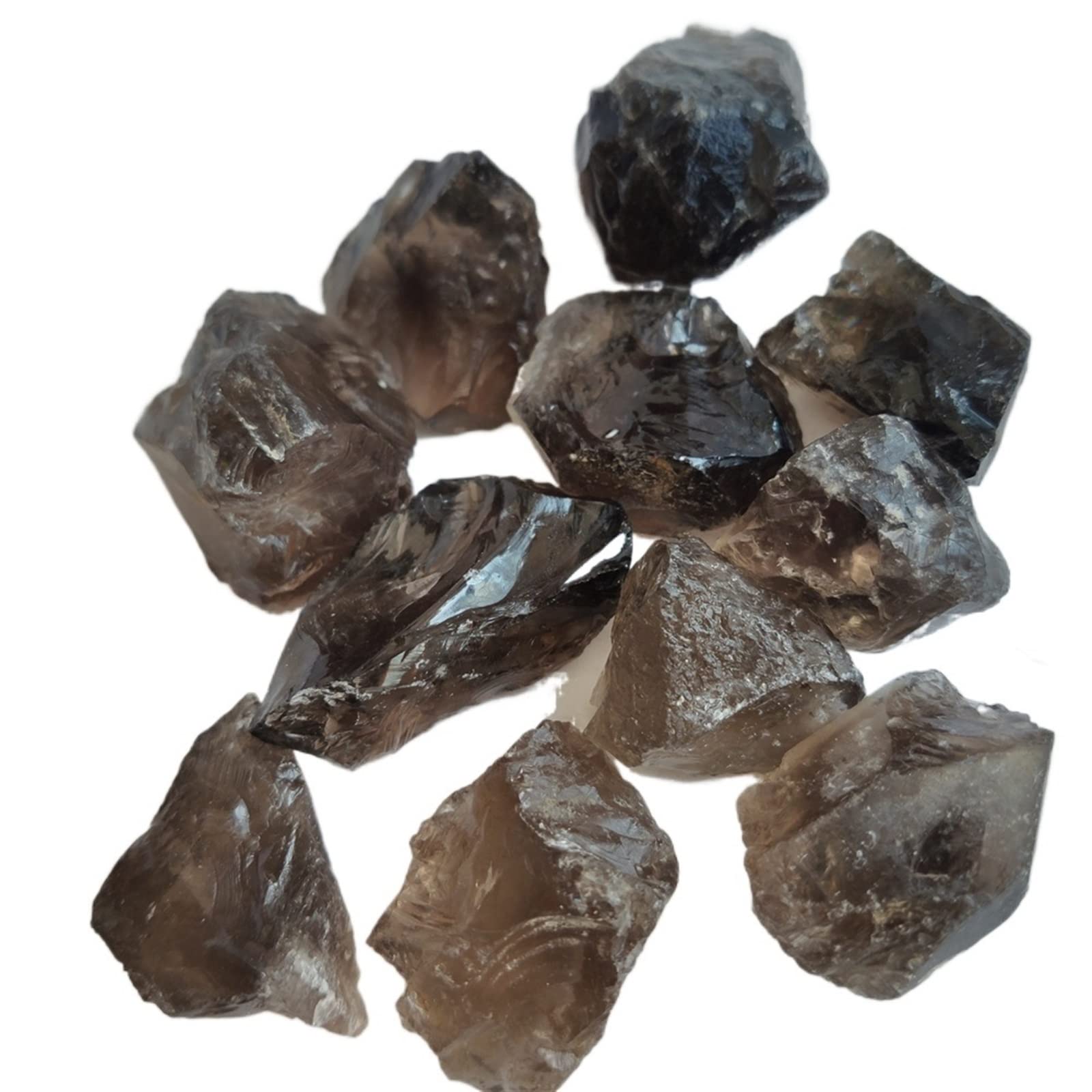 1PC o 100G qualità Cristallo di Quarzo fumé Naturale Quarzo fumé Naturale Cristalli Caduti Quarzo Ghiaia Pietra Regalo Collezioni di casa (Color : 100g, Size : 2-4cm)