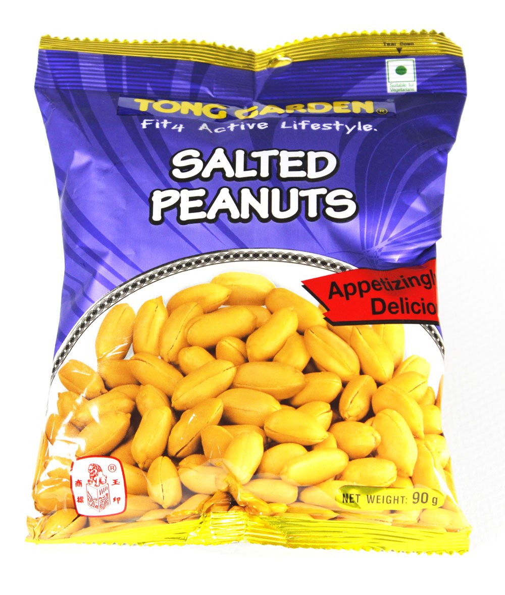 Tong Garden Salted Peanuts (Pack of 3) net weight 90g x 3