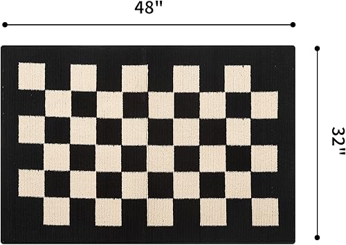 Miniatura 421 de GRANNY SAYS Felpudo para interiores, 32 x 48 pulgadas, antideslizante, tapete grande para puerta, tapete de bienvenida para exteriores, lavable