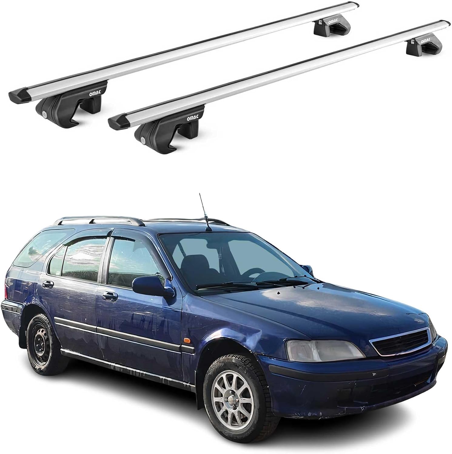 OMAC Aluminium Roof Rack Cross Bars for Honda Civic (1996–2011)
