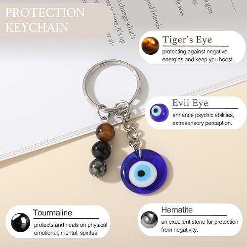 Miniatura 5 de Regalo saludable para embarazo, protección natural con piedras preciosas curativas, llavero de cristal para mujeres y amigas