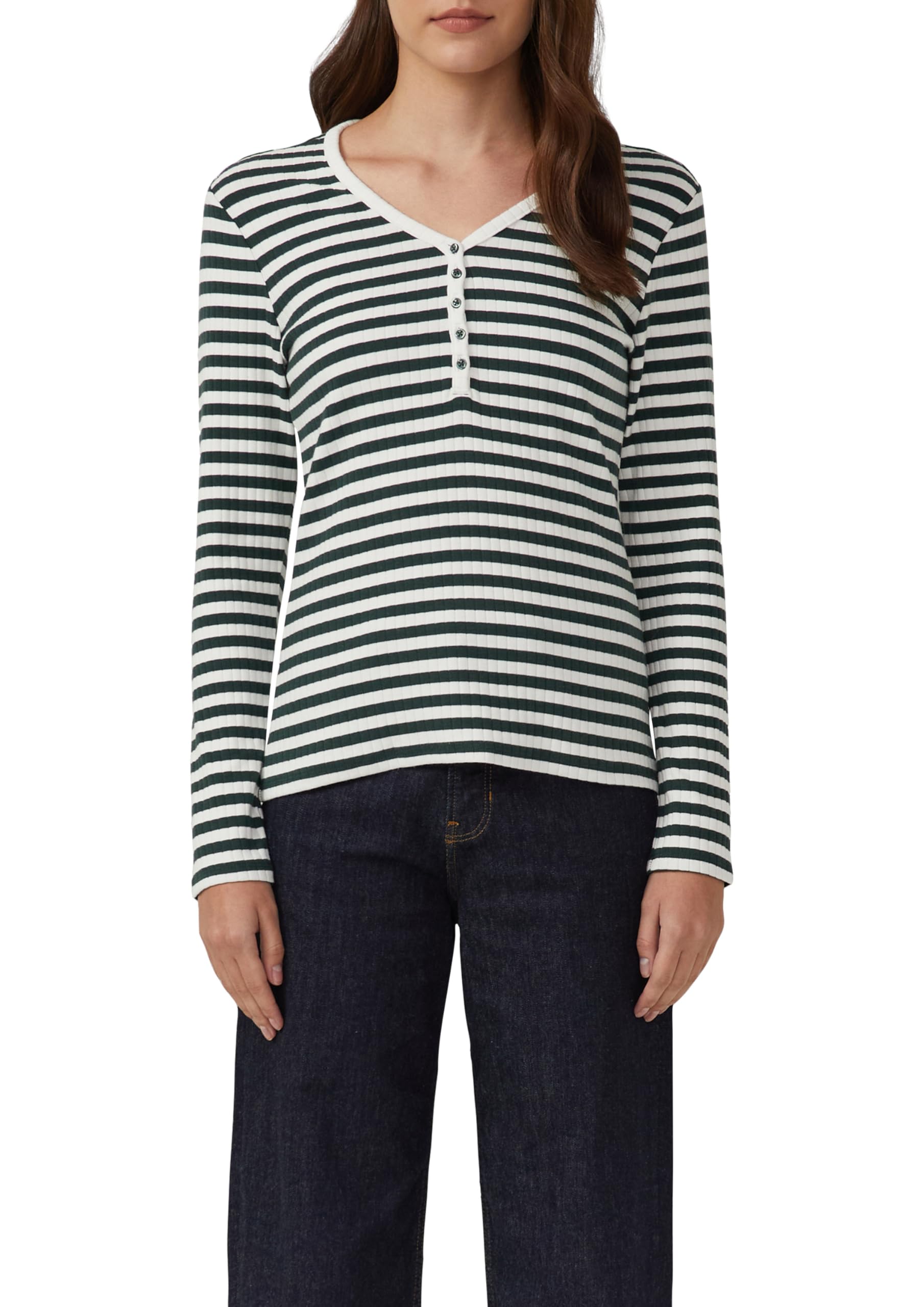 s.Oliver Women's 2170091 Long-Sleeved T-Shirt, 69g2_Petrol, 14