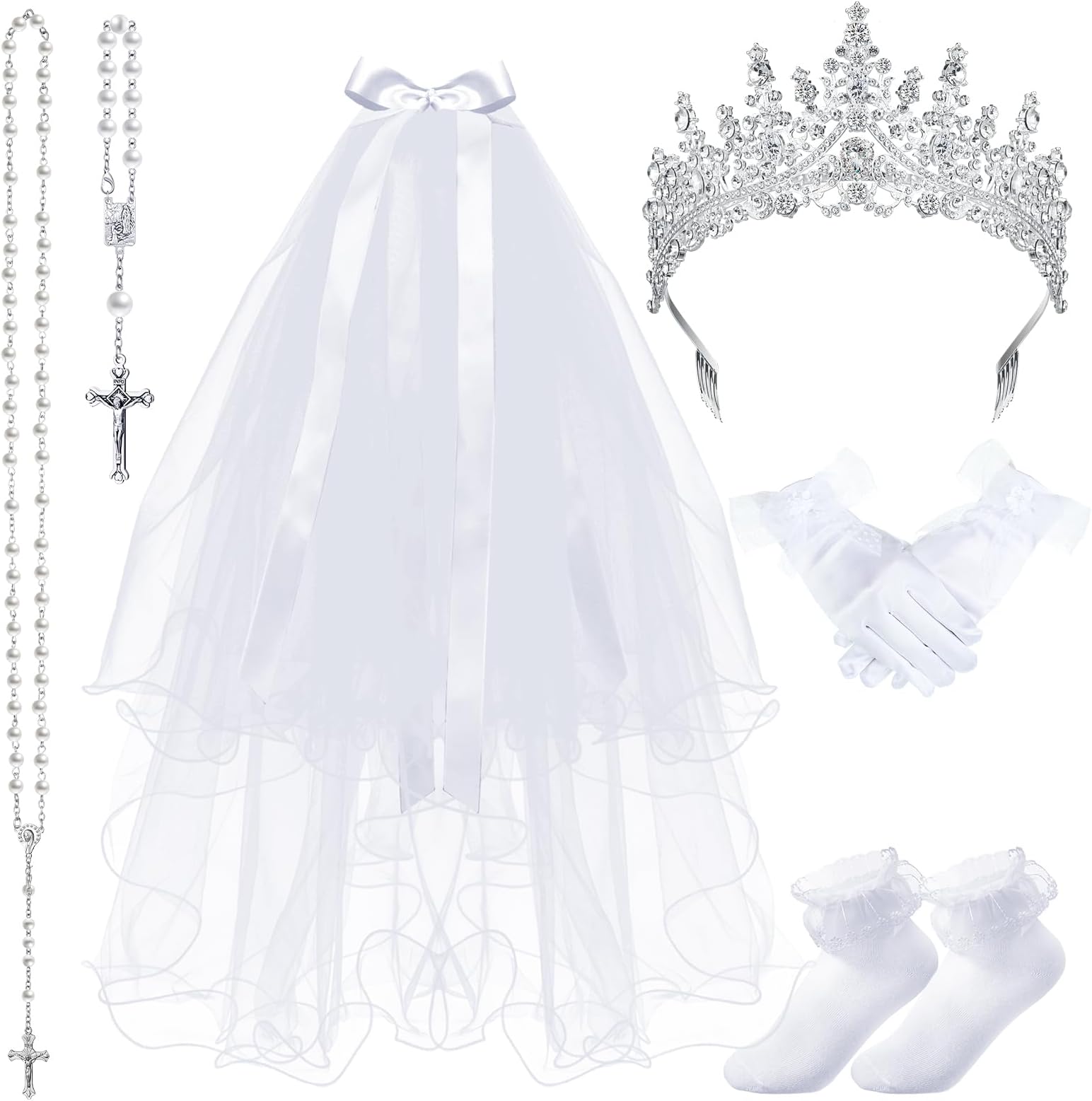 First Communion Headpiece for Girls