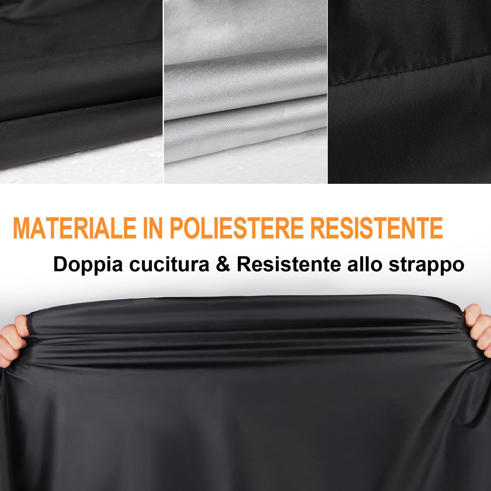 Coprimoto Impermeabile Per Esterno Copri Moto 210D Poliestere Copertura Moto Per Scooter Vespa Motorino Motocicletta Motocross XXXL