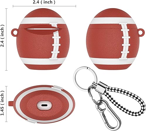 Miniatura 5 de Tekcoo Funda para AirPods, Absorción de Golpes Funda de accesorios compatible con Apple Airpods 1 y AirPods 2, linda funda protectora suave de PVC