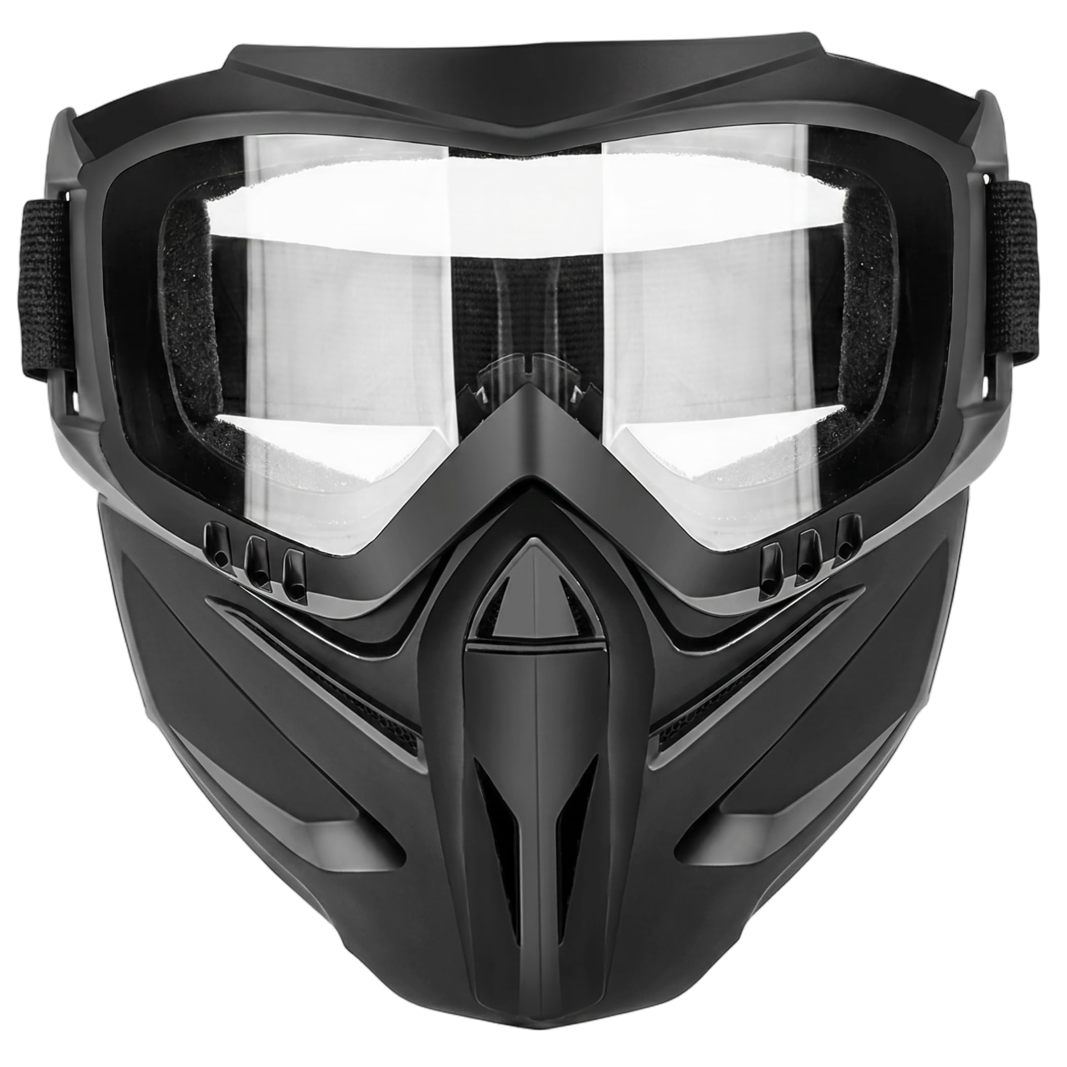 Welding Mask, Detachable Welding Goggles Dust & Windproof Face Shield for Grinding - Transparent Lens