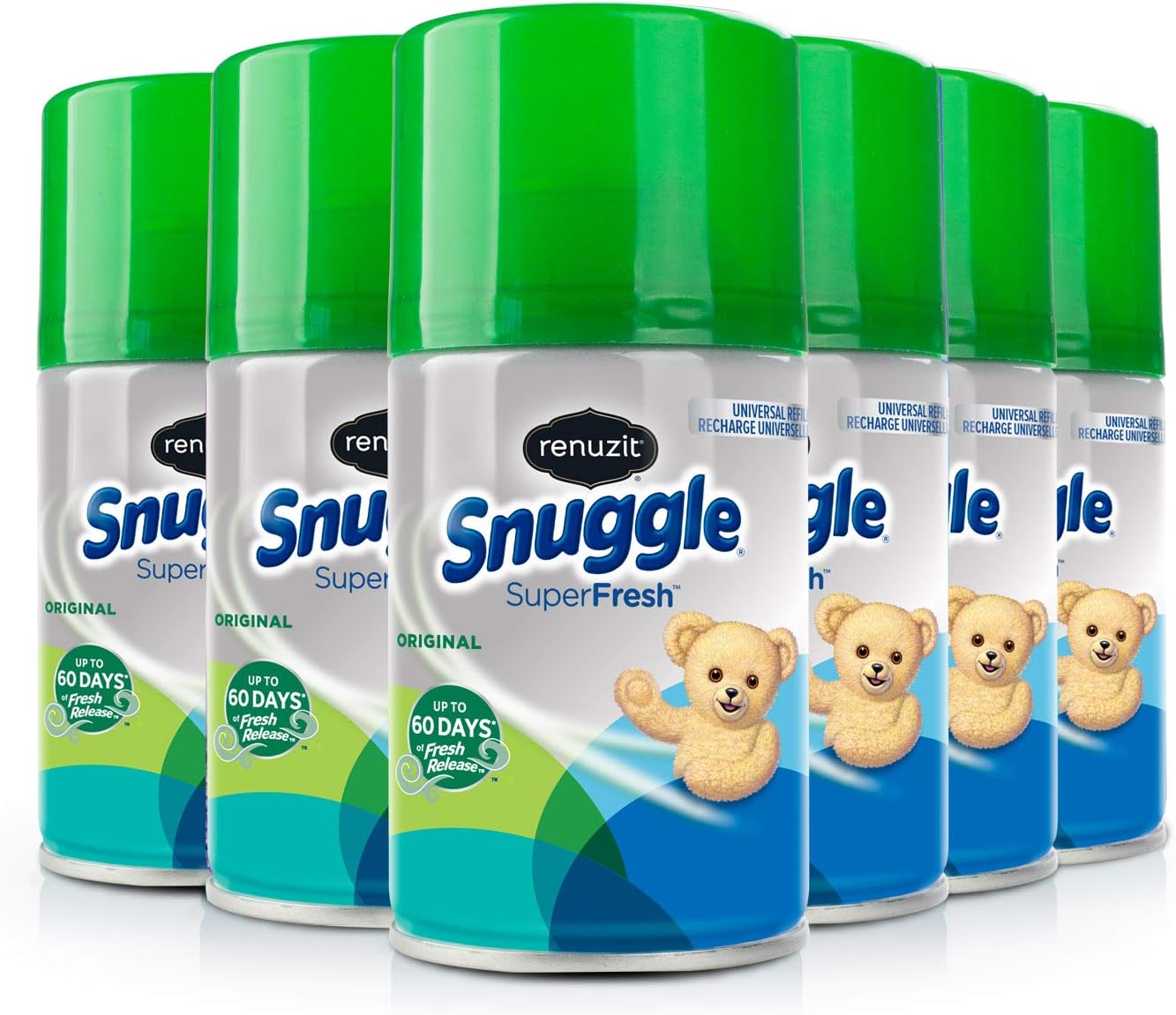 Snuggle Automatic Air Freshener Universal Refill, SuperFresh Original, 6Count