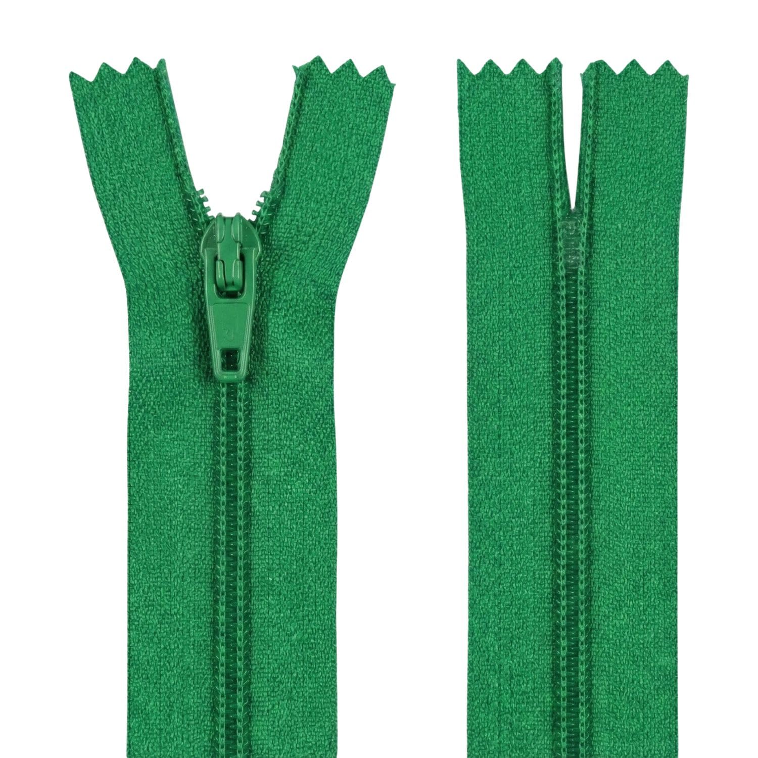 12" (30.5cm) Emerald Zip - Closed-End - Dressmaking, Sewing & Craft