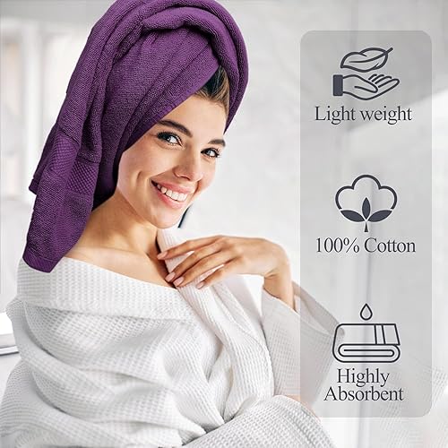 Miniatura 6 de Oakias Juego de toallas de 6 piezas, 21.16 ozm, 2 toallas de baño, 2 toallas de mano y 2 toallas faciales, juego de toallas de baño altamente