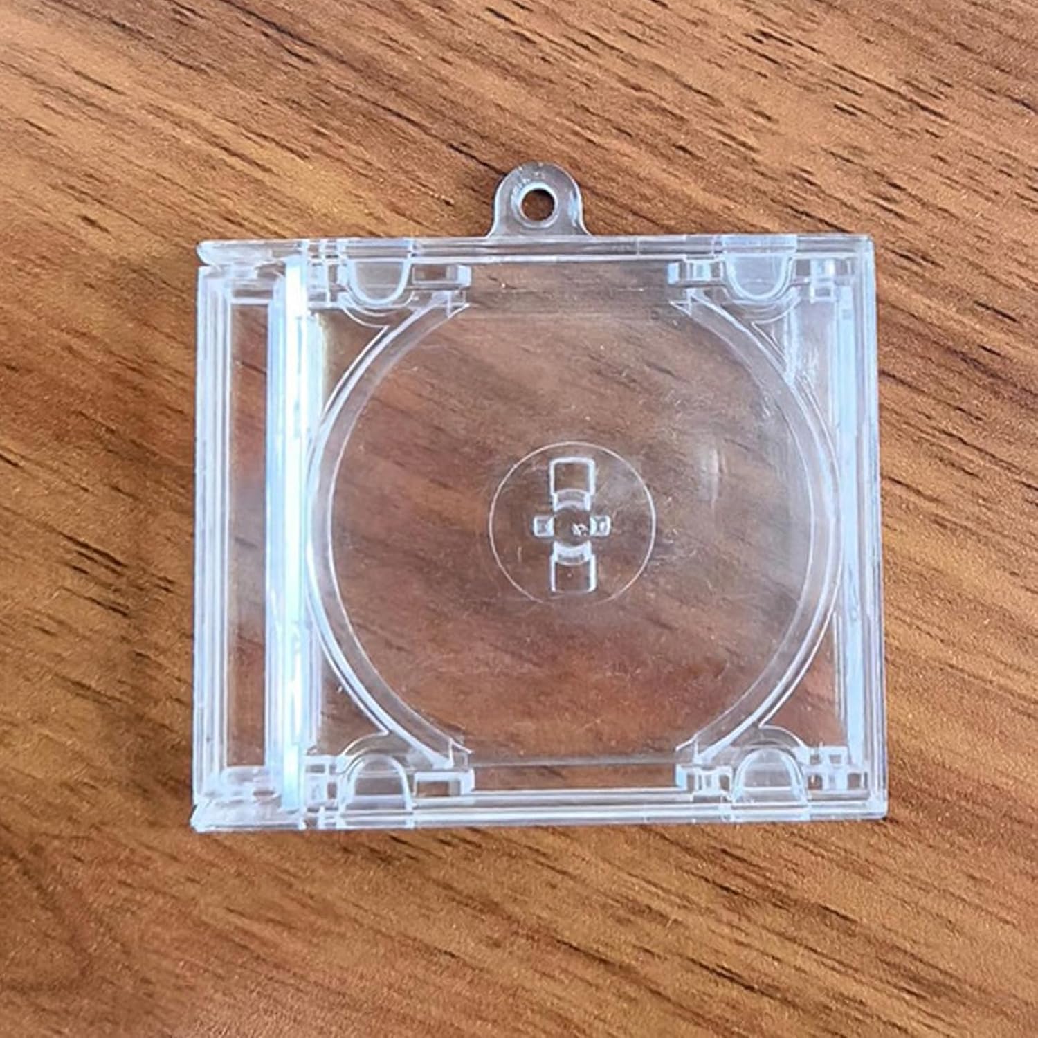 Cd Holder Keychain Album Case Disc Album Pendant Disc Box Player Shaped Pendant Case Clear CD Jewel Keyring