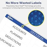 Avery® File Folder Labels with TrueBlock® Technology, Permanent Adhesive, 2/3" x 3-7/16", Laser/Inkjet, 2-Pack, 300 Labels Total (28593) – view 5