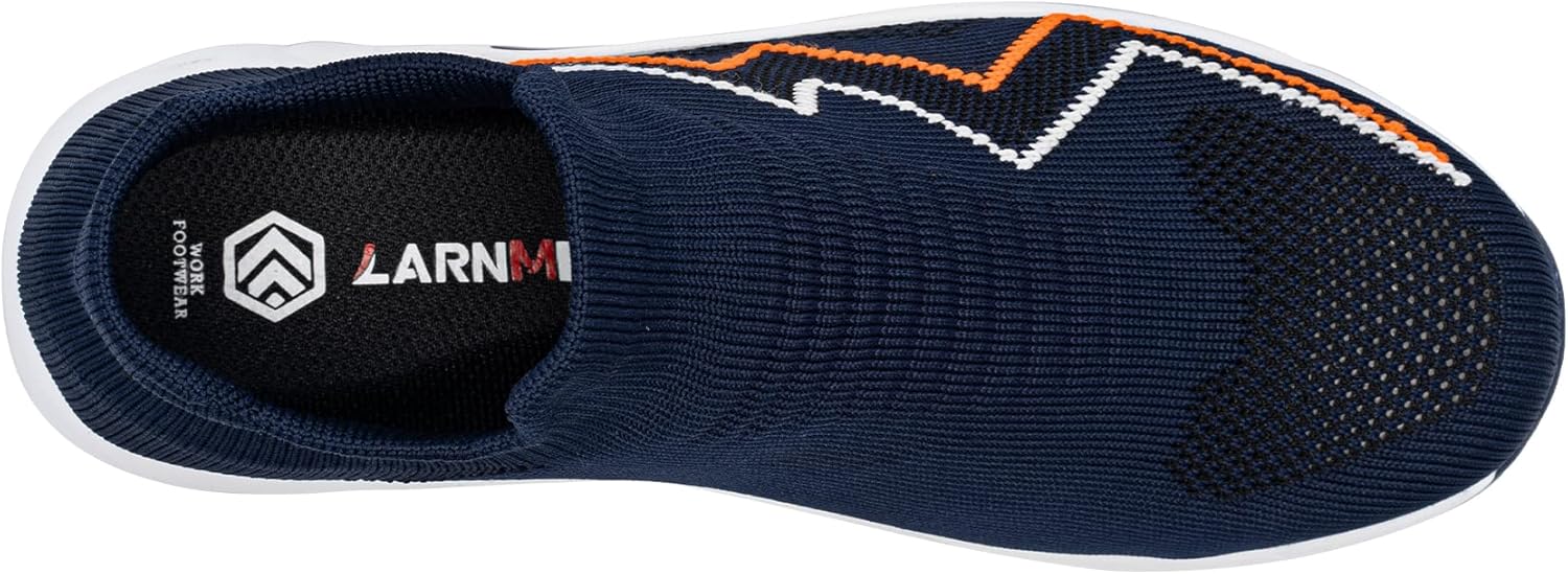 LARNMERN Slip On Steel Toe Shoes for Women Ultra Lightweight Nurse Shoes for Women Safety Shoes Health Care Nursing Work Shoe Breathable Non-Stinking Comfortable Size 5~11 - Image 4