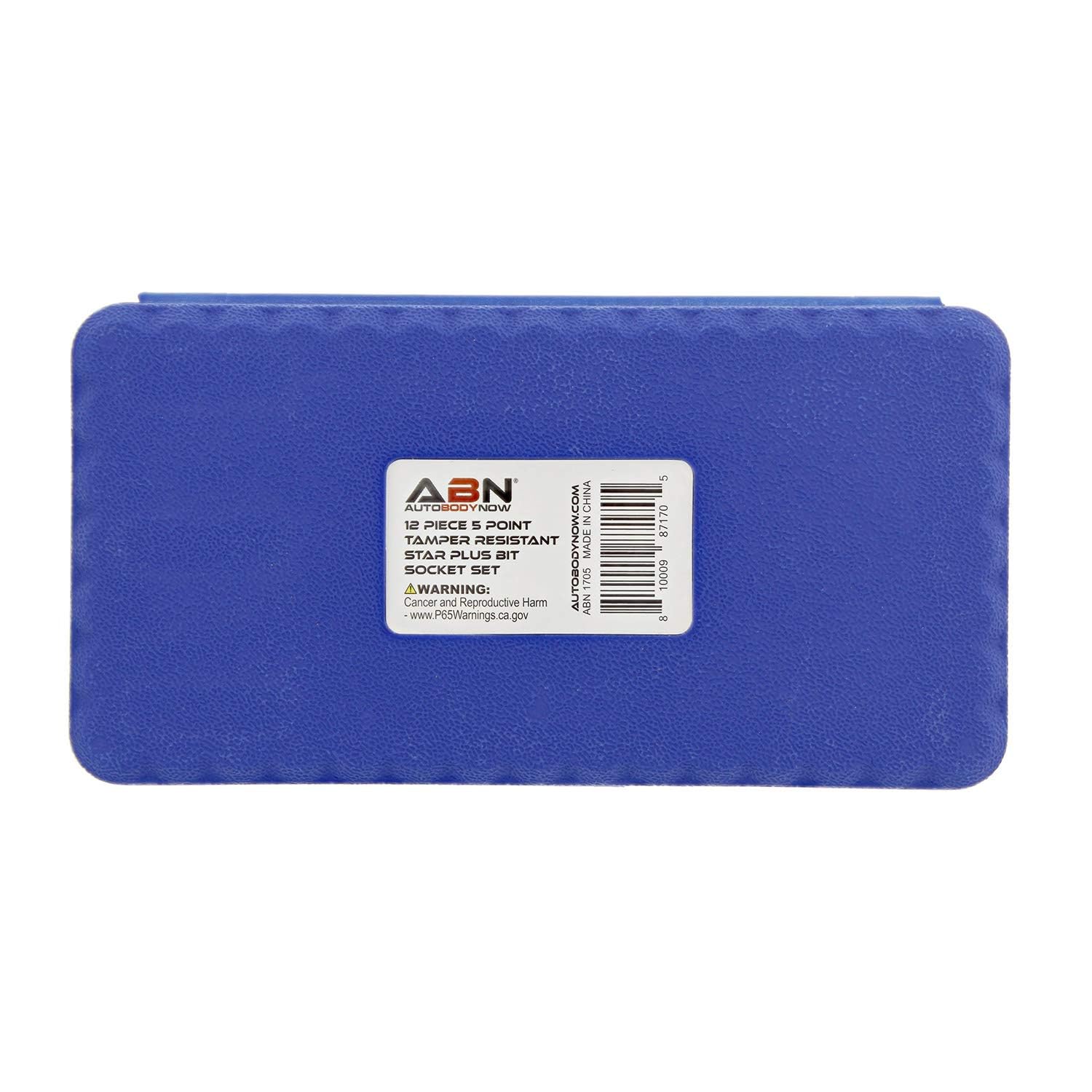ABN Set di chiavi a bussola Torx Plus, set di punte a stella, 12 pezzi