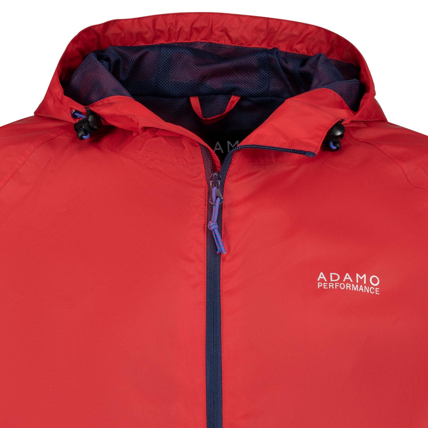ADAMO Regenjacke Herren wasserdicht atmungsaktiv, Schwarz, Outdoor Jacke in Übergröße mit Kapuze aus 100% schnelltrocknendem Nylon