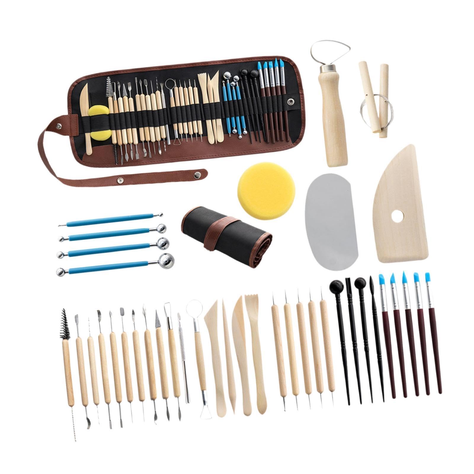 40 Outils de Modelage et de Sculpture En Argile pour La Céramique. Outils de Grattage et de Finition pour La Poterie.
