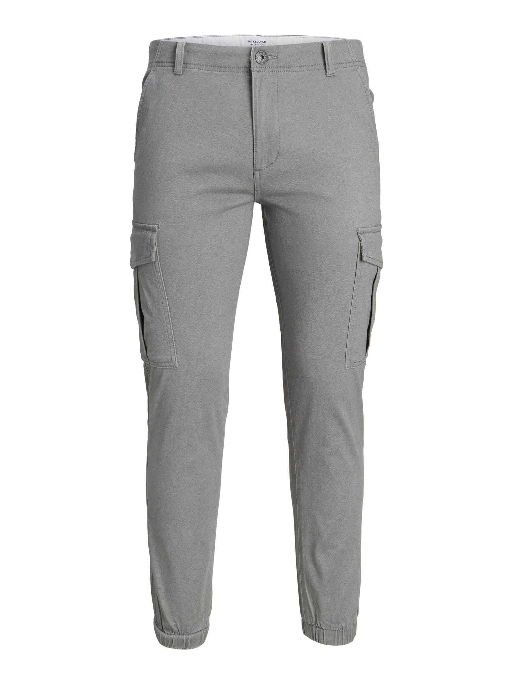 Jack & Jones Men's Sedona Sage Jpstmarco Jjjoe Cuffed Lc Cargo Trousers, 33 W/32 L