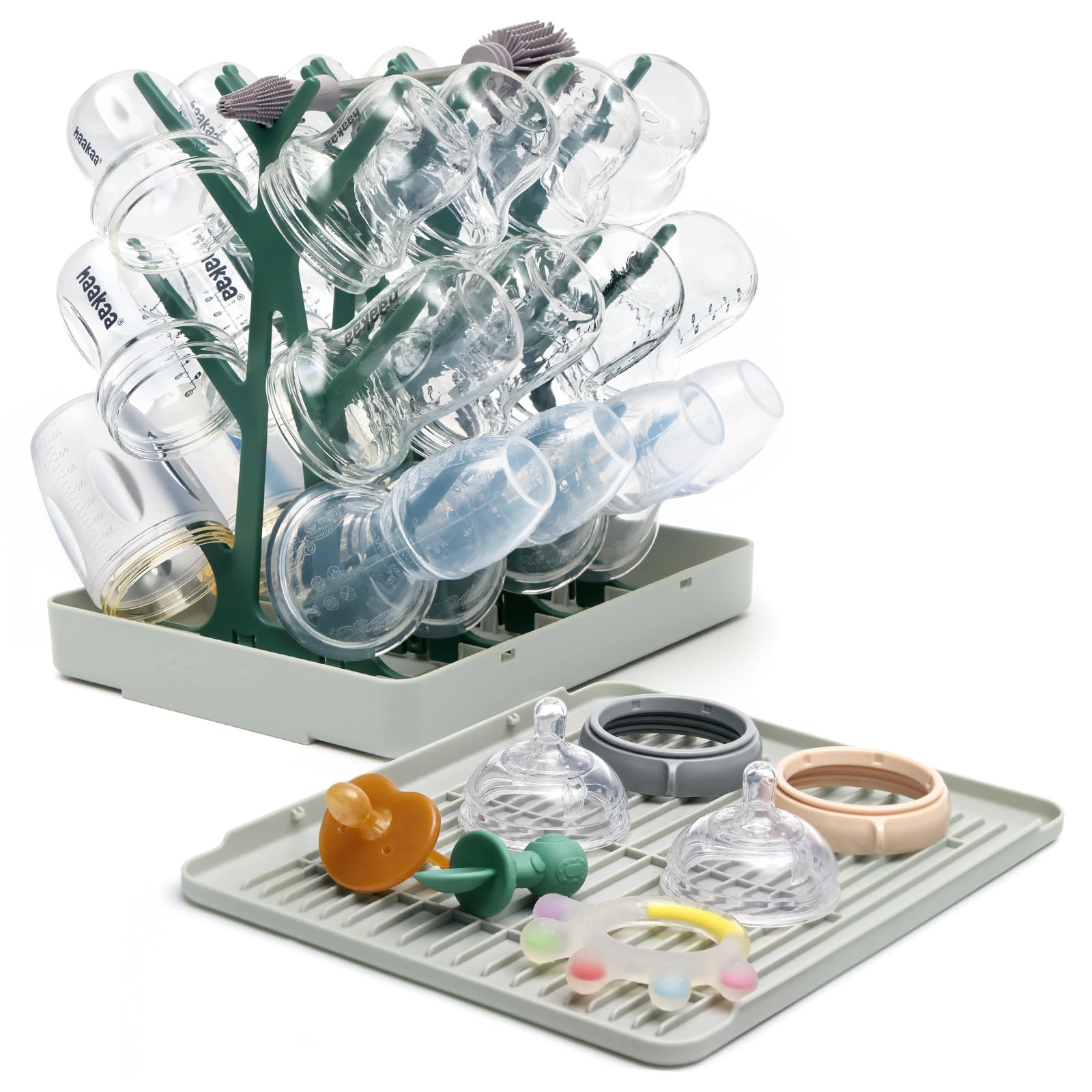 haakaa Baby Bottle Drying Rack with Tray