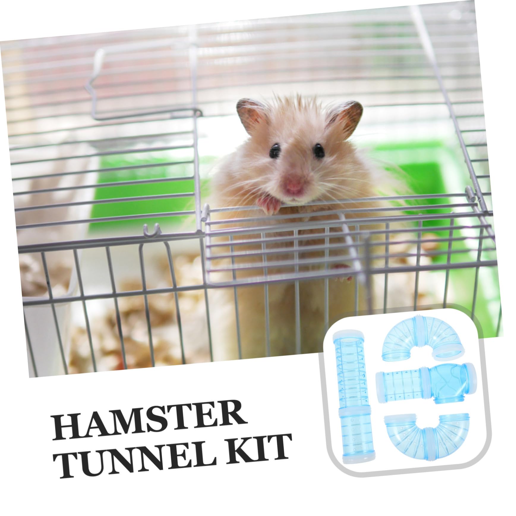 ibasenice 2 Sätze Hamsterkäfig Zubehör Teiliges Röhren Set DIY Maze Tunnel Erweiterung Langlebig Einfach zu Reinigen Erweiterbar für Kleintiere und Nager