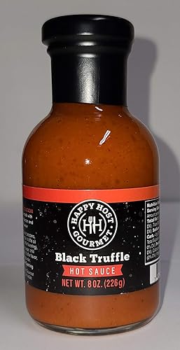 Miniatura 3 de Happy Host Gourmet - Salsa picante de trufa blanca y negra - Deliciosa salsa picante hecha con chiles maduros, néctar de agave, aceite de trufa