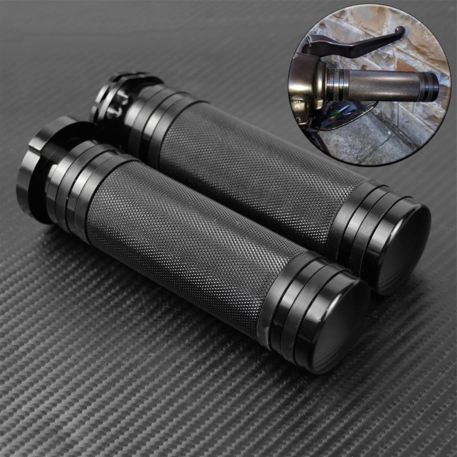 Rollergriff Motorrad Lenker 1 "25mm Racing Lenker Handgriffe Für Harley Sportster 883 1200 XL VRSC Touring Dyna Softail Custom